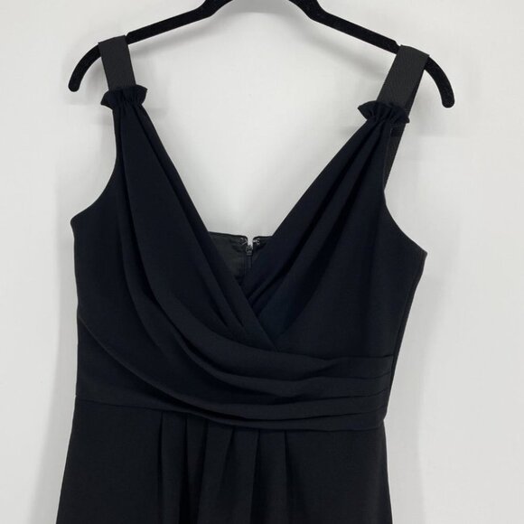 Elie Tahari  black sleeveless A line formal dress triacetate - Picture 4 of 15